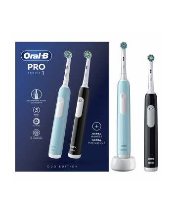 Oral-B Pro Series 1 zestaw 2 szt. niebieski, czarny