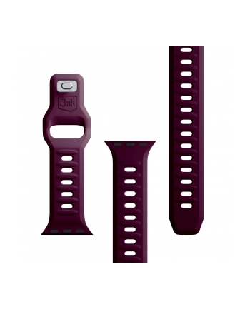 3mk pczerwonyection Pasek do Apple Watch - 3mk Silicone Watch Strap for Apple -38/40/41 mm Mulberry nr 2