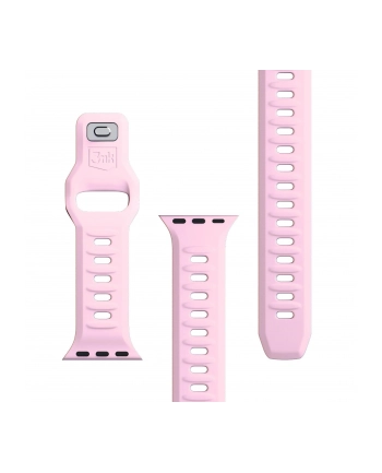 3mk pczerwonyection Pasek do Apple Watch - 3mk Silicone Watch Strap for Apple -38/40/41 mm Powder Pink nr 2