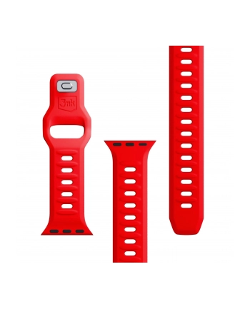 3mk pczerwonyection Pasek do Apple Watch - 3mk Silicone Watch Strap for Apple -38/40/41 mm Red nr 2