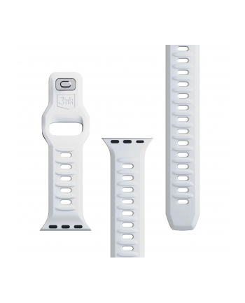 3mk pczerwonyection Pasek do Apple Watch - 3mk Silicone Watch Strap for Apple -38/40/41 mm White nr 2