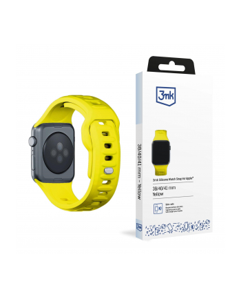 3mk pczerwonyection Pasek do Apple Watch - 3mk Silicone Watch Strap for Apple -38/40/41 mm Yellow nr 1