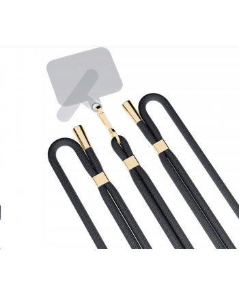 3mk pczerwonyection Smycz do telefonu - 3mk EasyClip - czarna (złoty) nr 2