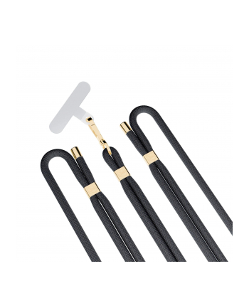 3mk pczerwonyection Smycz do telefonu - 3mk EasyClip Elite - Black (gold) nr 2