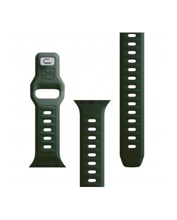 3mk pczerwonyection Pasek do Apple Watch - 3mk Silicone Watch Strap for Apple -38/40/41 mm Dark Green