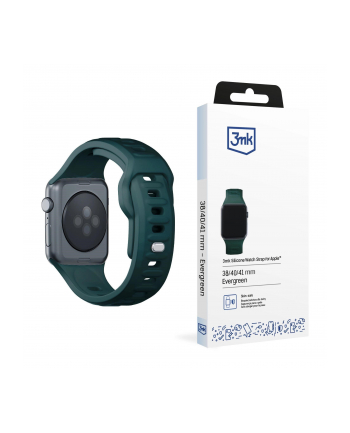 3mk pczerwonyection Pasek do Apple Watch - 3mk Silicone Watch Strap for Apple -38/40/41 mm Ciemna Zieleń