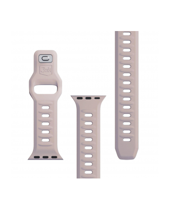 3mk pczerwonyection Pasek do Apple Watch - 3mk Silicone Watch Strap for Apple -38/40/41 mm Latte