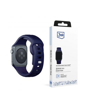 3mk pczerwonyection Pasek do Apple Watch - 3mk Silicone Watch Strap for Apple -38/40/41 mm OceanBlue