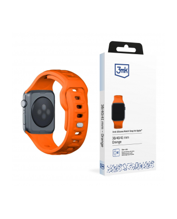 3mk pczerwonyection Pasek do Apple Watch - 3mk Silicone Watch Strap for Apple -38/40/41 mm Orange