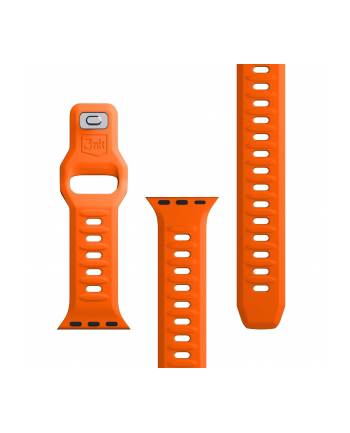 3mk pczerwonyection Pasek do Apple Watch - 3mk Silicone Watch Strap for Apple -38/40/41 mm Orange