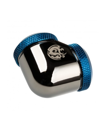 Bitspower Black Sparkle Royal Blue Enhance 90-Degree Dual Multi-Link Adapter For OD 16MM (BPBSE90DML16RBL)
