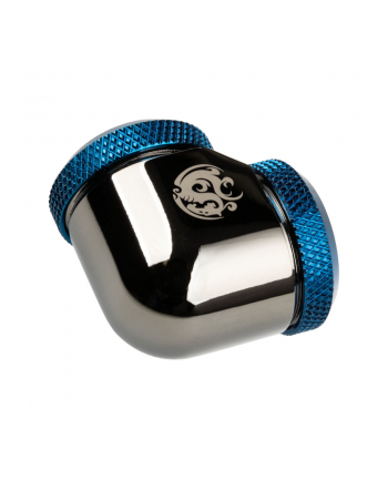 Bitspower Black Sparkle Royal Blue Enhance 90-Degree Dual Multi-Link Adapter For OD 16MM (BPBSE90DML16RBL)