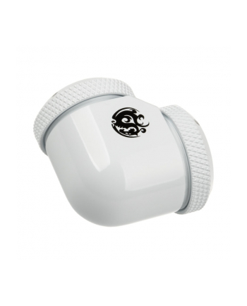 Bitspower Deluxe White Enhance 90-Degree Dual Multi-Link Adapter For OD 16MM (BPDWE90DML16)