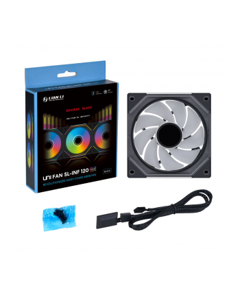 Wentylator Lian Li UNI FAN SL-INFINITY 120 ARGB Reverse Blade PWM 120mm czarny nr 2