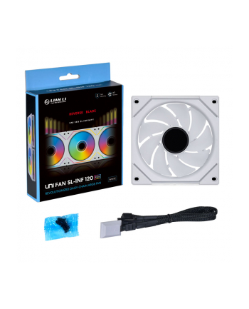 Wentylator Lian Li UNI FAN SL-INFINITY 120 ARGB Reverse Blade PWM 120mm biały nr 1