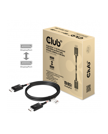 Club 3D Club3D Kabel DisplayPort 2.1 na DisplayPort 2.1 4K120Hz/8K60Hz HDR (M/M), 1.2m, černá nr 1