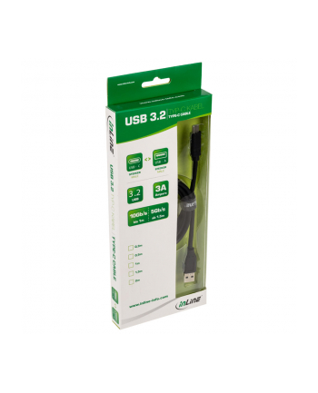InLine USB A - USB C (M/M) 1m Czarny (35711) nr 1