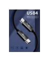 PREMIUMCORD  USB4™ KABEL TYPU C, THUNDERBOLT 3, 8K@60HZ, KABEL DO TRANSMISJI DANYCH ULTRASPEED DO 40 GBIT/S, WTYCZKA TYPU C, SZYBKIE ŁADOWANIE DO 5 A, - nr 2