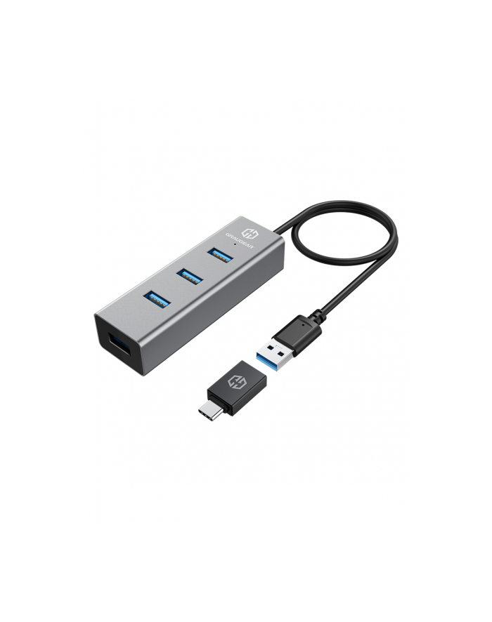 Graugear Hub USB 3.0 G-HUB4-AC 4 Porty z wtyczką USB-C (GHUB4AC) główny