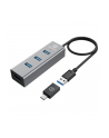 Graugear Hub USB 3.0 G-HUB4-AC 4 Porty z wtyczką USB-C (GHUB4AC) - nr 2