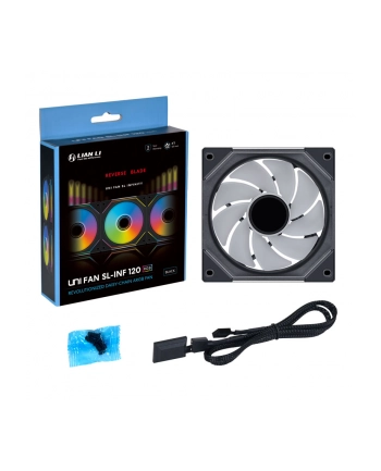 Wentylator Lian Li UNI FAN SL-INFINITY 120 ARGB Reverse Blade PWM 120mm czarny nr 2