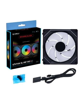 Wentylator Lian Li UNI FAN SL-INFINITY 140 ARGB Reverse Blade PWM 140mm czarny
