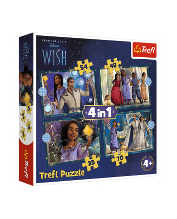 trefl PUZZLE 4w1 Marzenia się spełniają / Disney 34649 nr 1