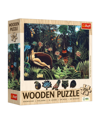 trefl PUZZLE 200 Drewniane Sen-Henri Rousseau 20253 nr 1
