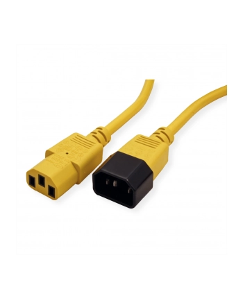 Roline Kabel zasilający IEC320 C14/C13 1.8m żółty