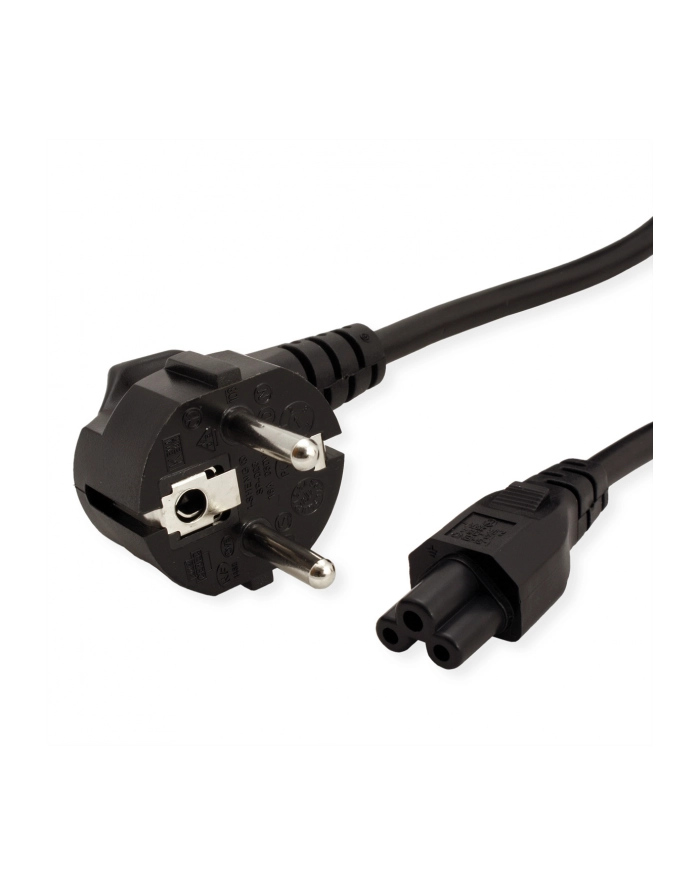 VALUE Kabel zasilający IEC 0.5m czarny główny