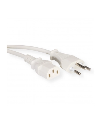 VALUE Kabel zasilający IEC CH 1.8m biały