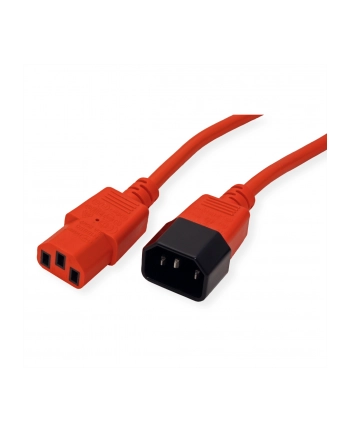 Roline Kabel zasilający IEC320 C14/C13 1.8m czerwony