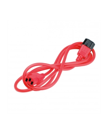 Roline Kabel zasilający IEC320 C14/C13 1.8m czerwony