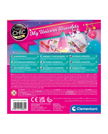 Clementoni Crazy chic. Bransoletki z jednorożcem 50882