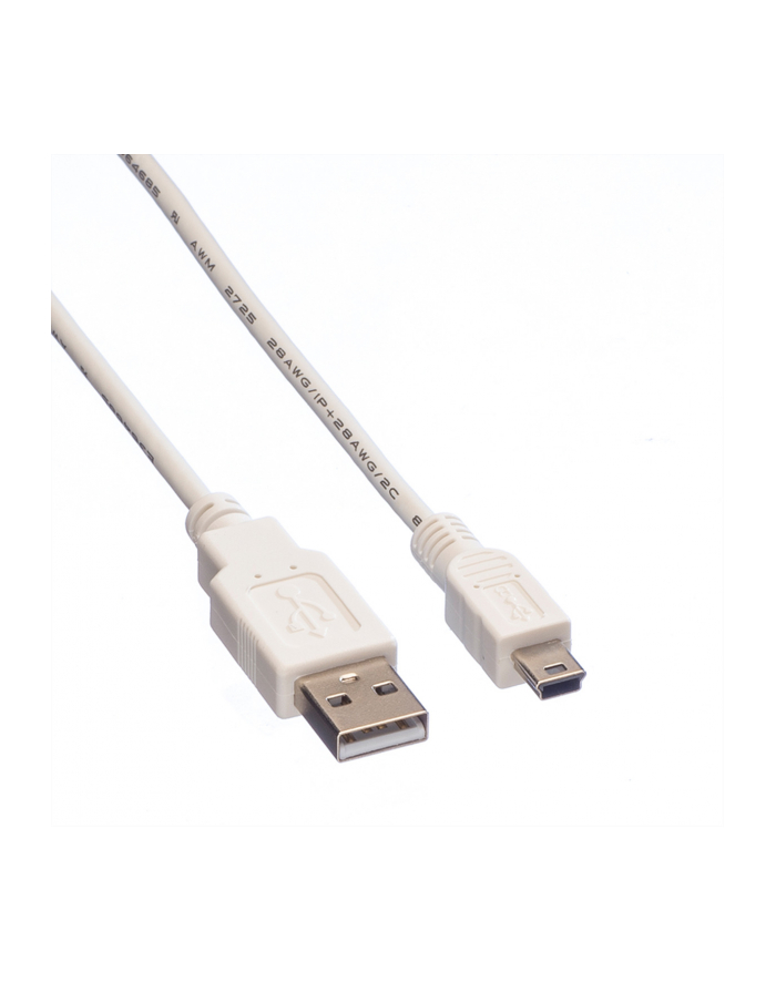 VALUE Kabel USB 2.0 Typ A - 5-Pin Mini 1.8m główny