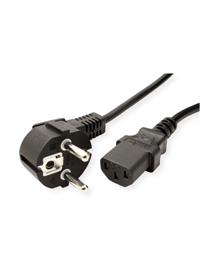 VALUE Kabel zasilający prosty Compaq 1.8m czarny główny