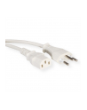 VALUE Kabel zasilający IEC CH 1.8m biały - nr 1