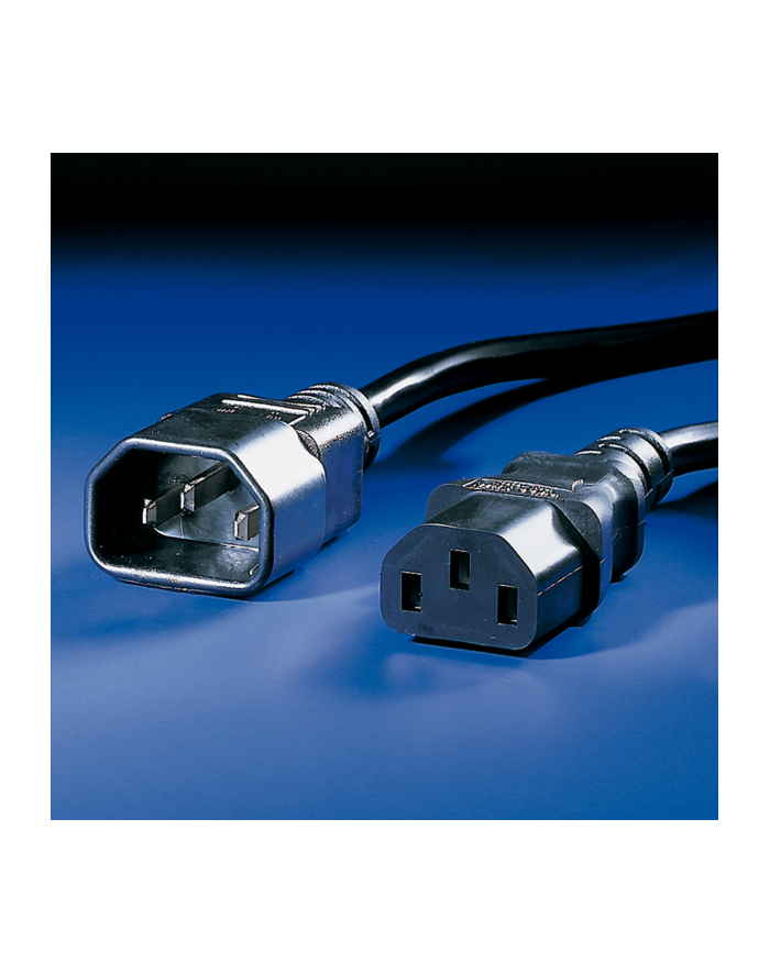 VALUE Kabel zasilający IEC 0.5m czarny główny