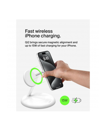 belkin Ładowarka Boost Charge Pro 3w1 Qi2 15W Biała regulowana