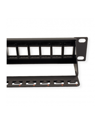 Rotronic Panel krosowniczy Roline Cat.6 zw. 24 p. UTP czar. (26.11.0357-5) nr 1