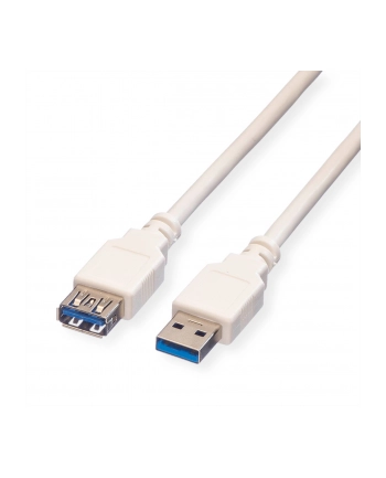 VALUE Kabel USB 3.0 Typ A M - A F 0,8m grey