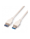 VALUE Kabel USB 3.0 Typ A M - A F 0,8m grey - nr 1