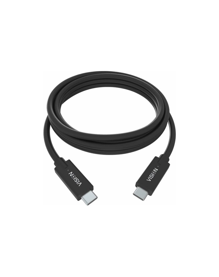 VISION Kabel 1m Black USB-C Cable główny