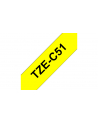 Bczerwonyher Etykieta Tape/yellow w Kolor: CZARNY overprint TZEC51 24m - nr 5