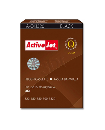 ActiveJet A-OKI320 kaseta barwiąca kolor czarny do drukarki igłowej Oki (zamiennik 09002303)