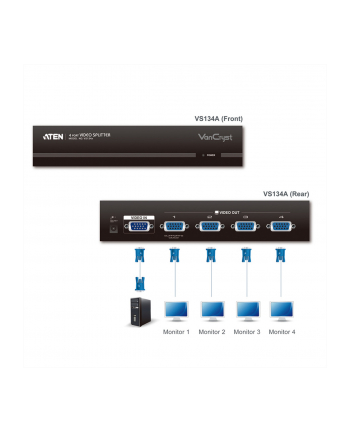 ATEN VS-138A Video Splitter 8 porty 450MHz VS-138A
