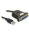 ADAPTER USB -> PORT DRUKARKOWY DB25PIN CZARNY - nr 9