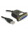 ADAPTER USB -> PORT DRUKARKOWY DB25PIN CZARNY - nr 10