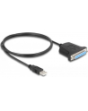 ADAPTER USB -> PORT DRUKARKOWY DB25PIN CZARNY - nr 34