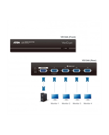 ATEN VS-138A Video Splitter 8 porty 450MHz VS-138A